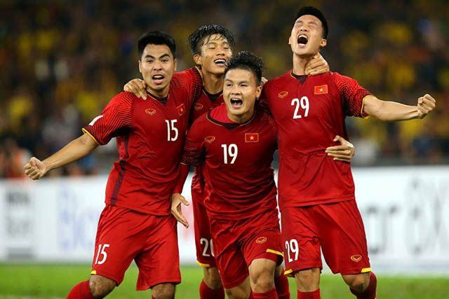 Hình ảnh Quang Hải và các đồng đội trong trận chung kết lượt về gặp Malaysia